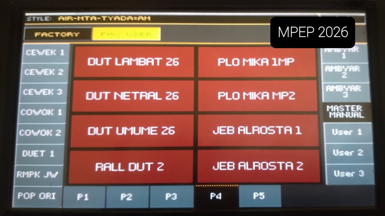 Sampling MPEP 2026 rilis januari mendatang operasional style sama kaya triaz dan full isian