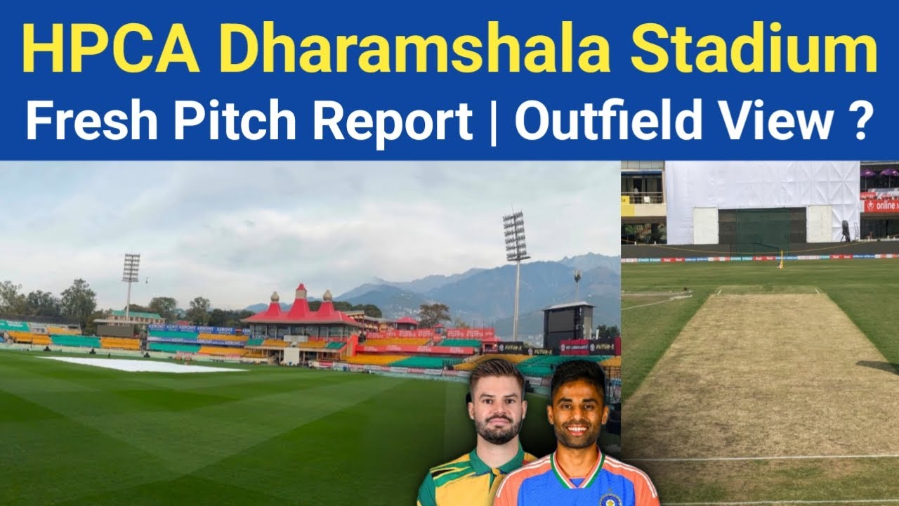 Dharamshala Cricket Stadium Pitch Report | Lush Outfield, Brandings & Broadcast | Ind vs Sa 3rd T20