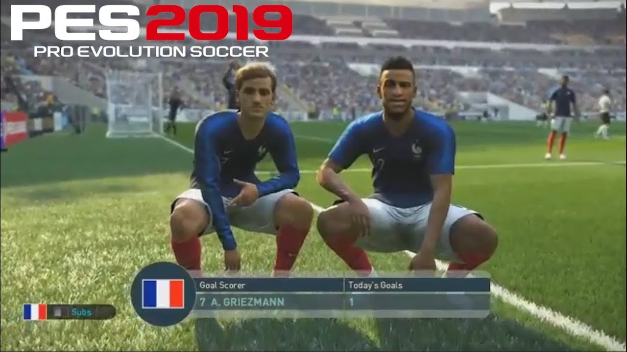 PES 2019 Demo Gameplay France vs PES Legends (Xbox One, PS4, PC)