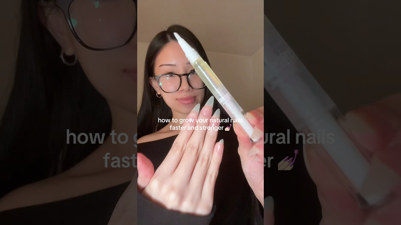 💅🏻 how to grow your nails fast & strong #longnaturalnails #longnails #nails
