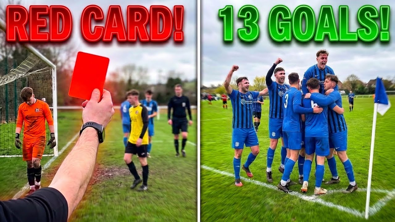Goalkeeper Red Carded | Hall Green United vs  Netherton | Cyril Craven Challenge Cup