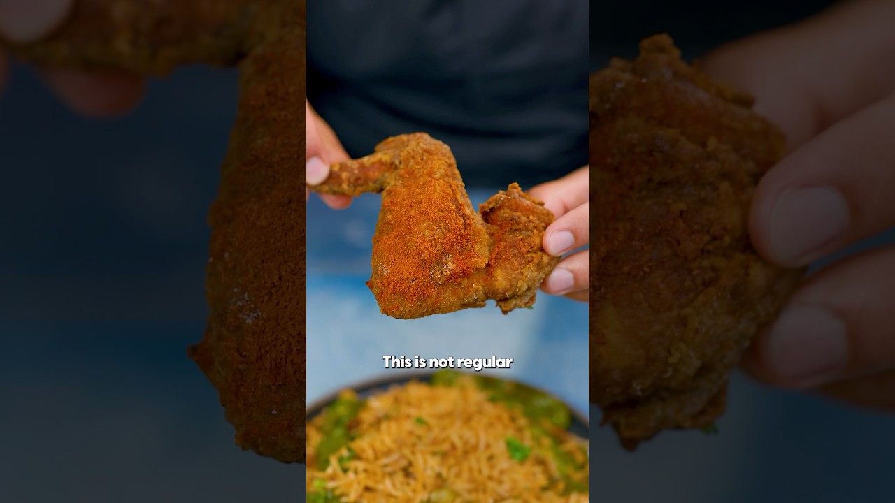 Fried chicken that taste like biryani ￼