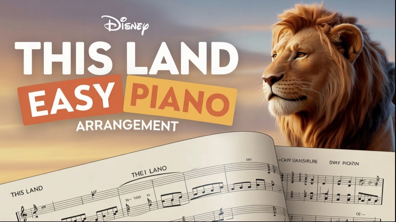This Land (The Lion King) - Easy Piano Sheet Music & Tutorial