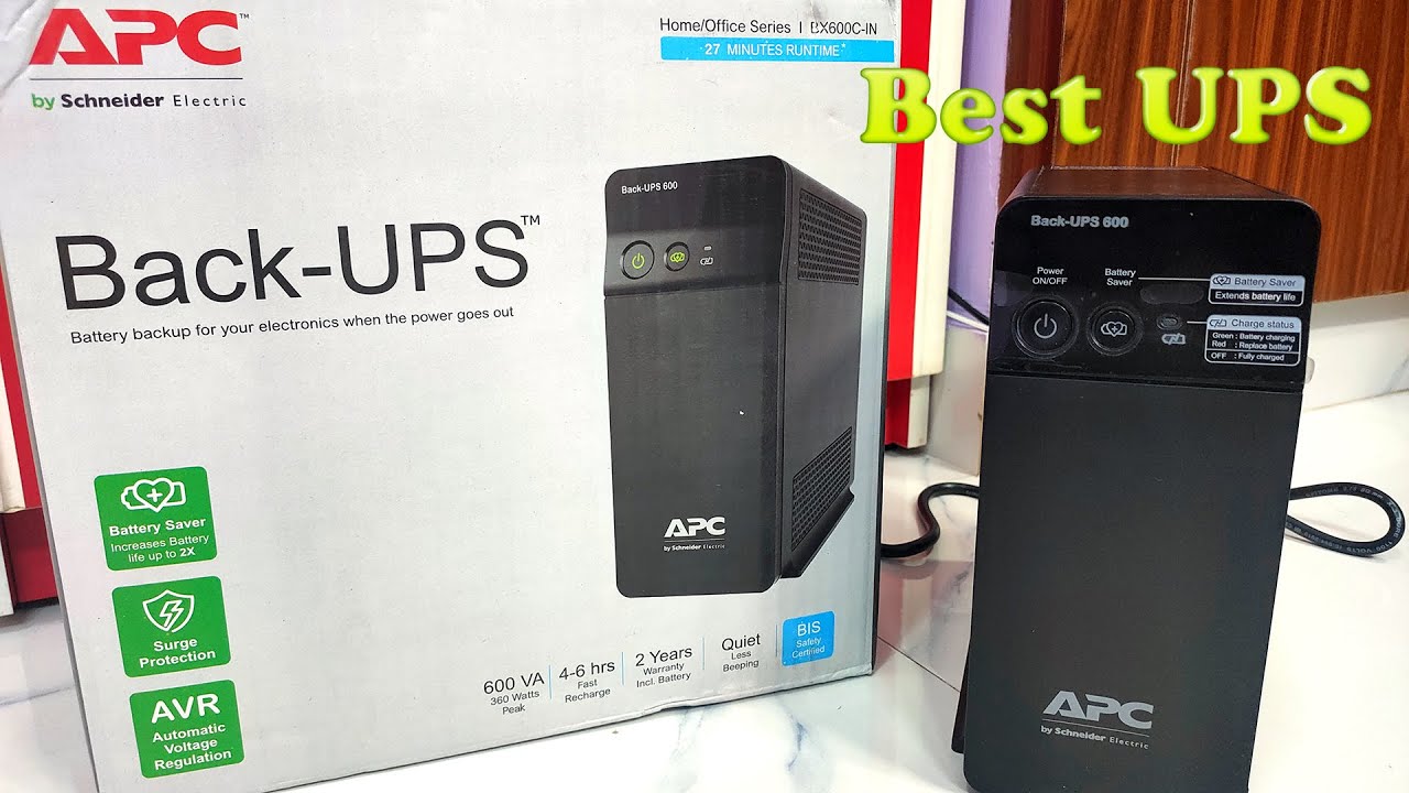 APC BX600C-IN BACK-UPS 600VA APC UPS Unboxing And Review - Best UPS