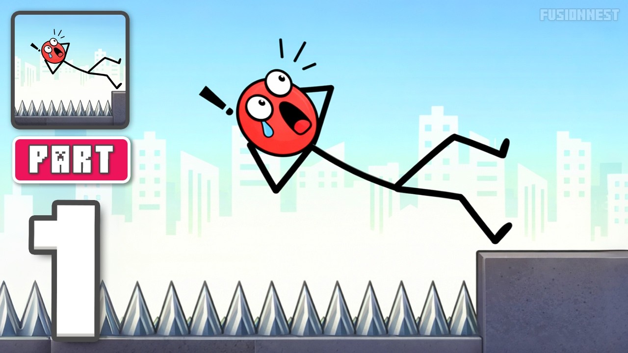 Mr Bounce - Gameplay Walkthrough Part 1 - Bounce Through The Chaos (iOS, Android)