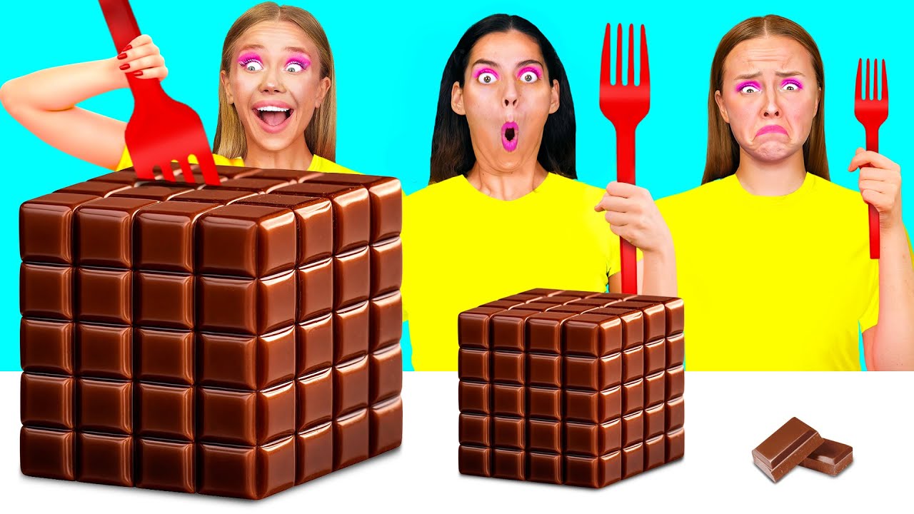 Big, Medium and Small Plate Challenge | Epic Food Battle by BaRaFun Challenge
