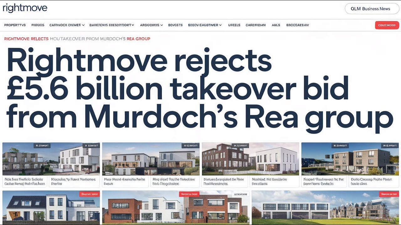 Rightmove Rejects &pound;5.6 Billion Takeover Bid from Murdoch's REA Group