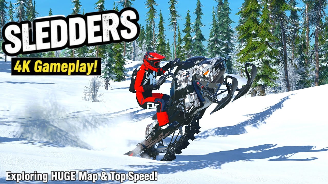 Снегоходчики | 180 л.с.! Ski-Doo Summit X 154 Turbo / Подъем по глубокому снегу [Геймплей в 4K]