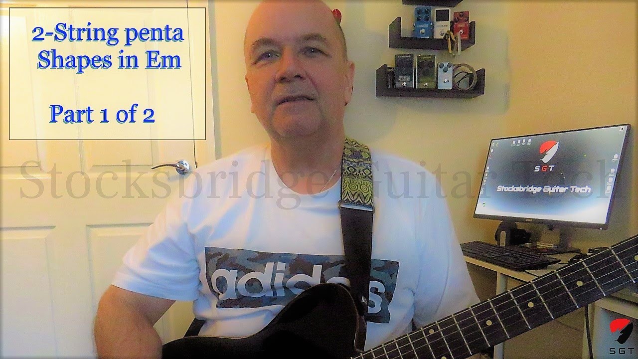 Two String Pentatonic Shapes For Guitar - Part One