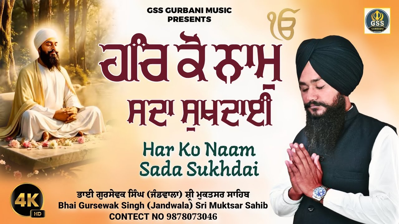 ਹਰਿ ਕੋ ਨਾਮੁ ਸਦਾ ਸੁਖਦਾਈ | Har Ko Naam Sada Sukhdai | Bhai Gursewak Singh Jandwala Sri Muktsar Sahib 