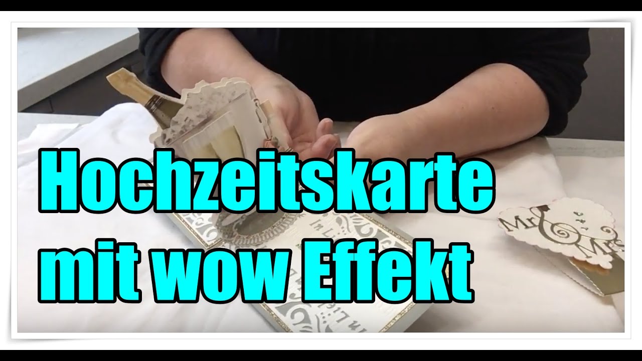 Hochzeitskarte mit innenliegender &Uuml;berraschung