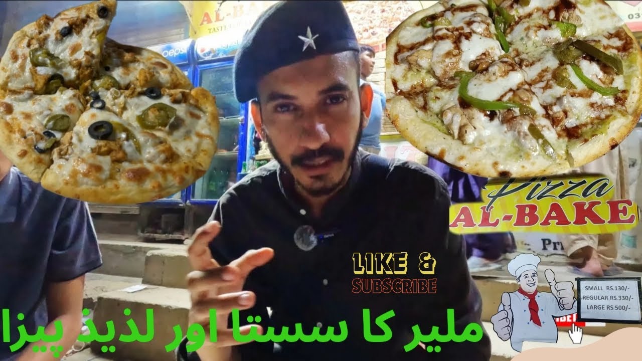 Malir Jinnah Square Ka Sasta or Laziz Pizza 🍕😋 | Al- Bake Pizza 
