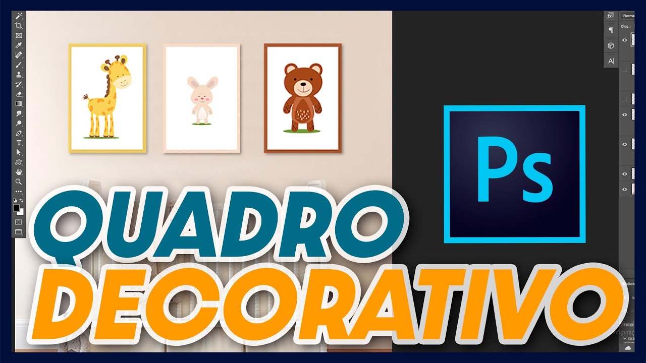 Como fazer quadro decorativo no Photoshop - Como ganhar dinheiro no Photoshop Ep. 4