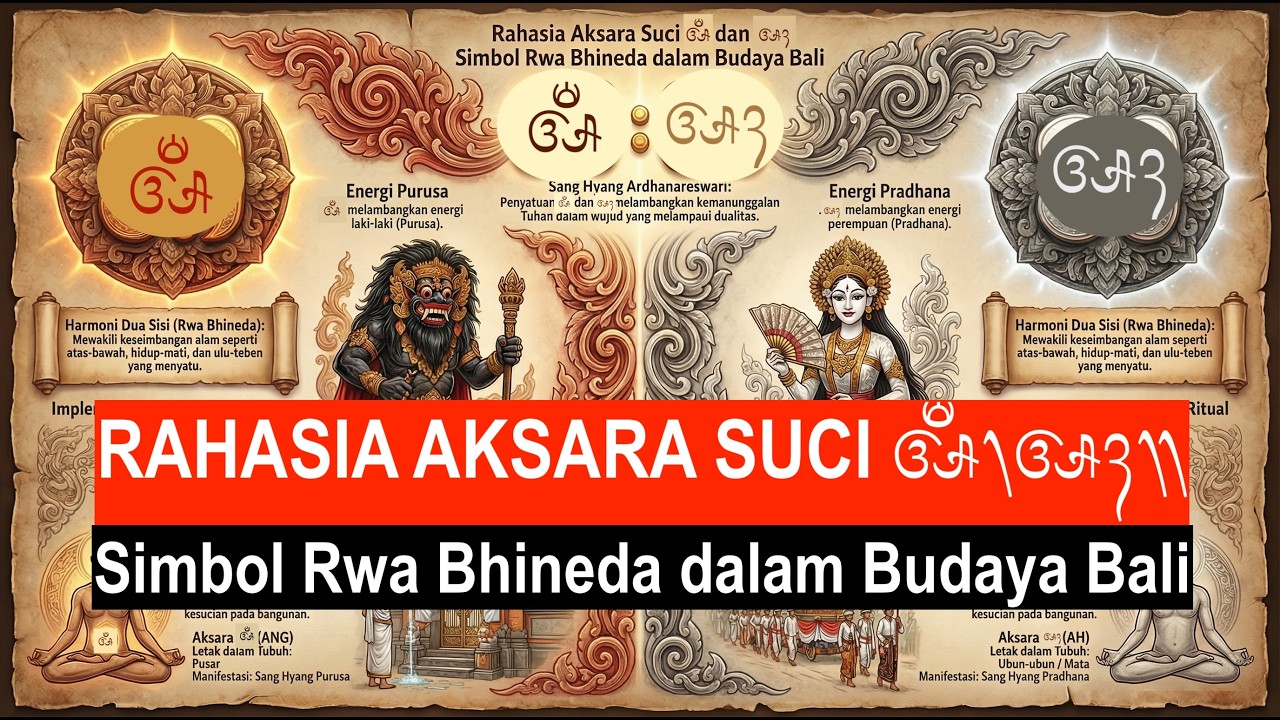 Misteri Aksara Suci ᬅᬁ ᬅᬄ (ANG-AH) dan Kosmologi Hindu Bali