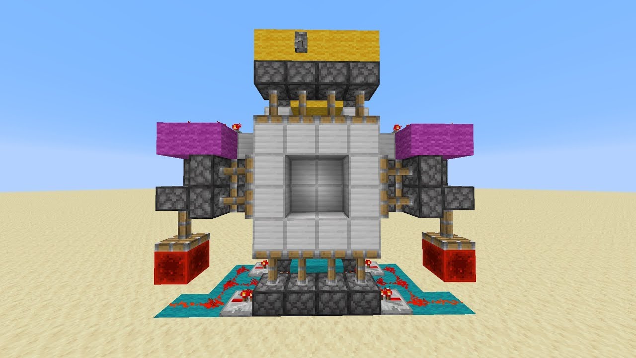 Most Simple 4x4 Piston Vault Door Ever? | Minecraft 1.15 Java