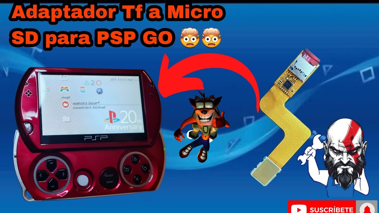 Adaptador Tf a Micro sd para PSP Go 🤯⭐️⭐️