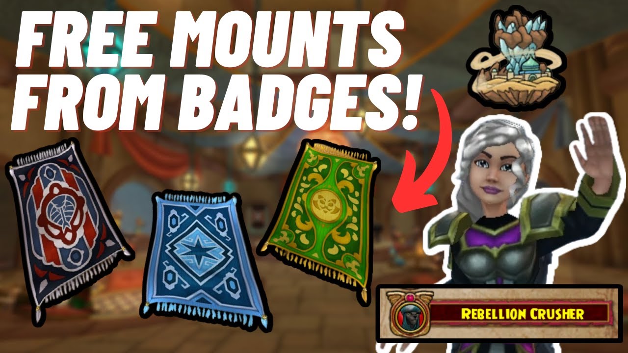 Wizard101| Получите этих БЕСПЛАТНЫХ ездовых животных от Badges!
