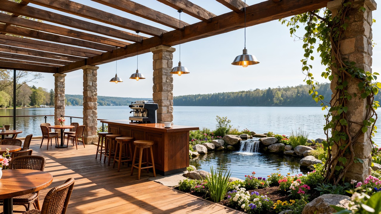 Gentle Spring Wind Jazz 🍃🎷 Nature Café Ambience for Productivity