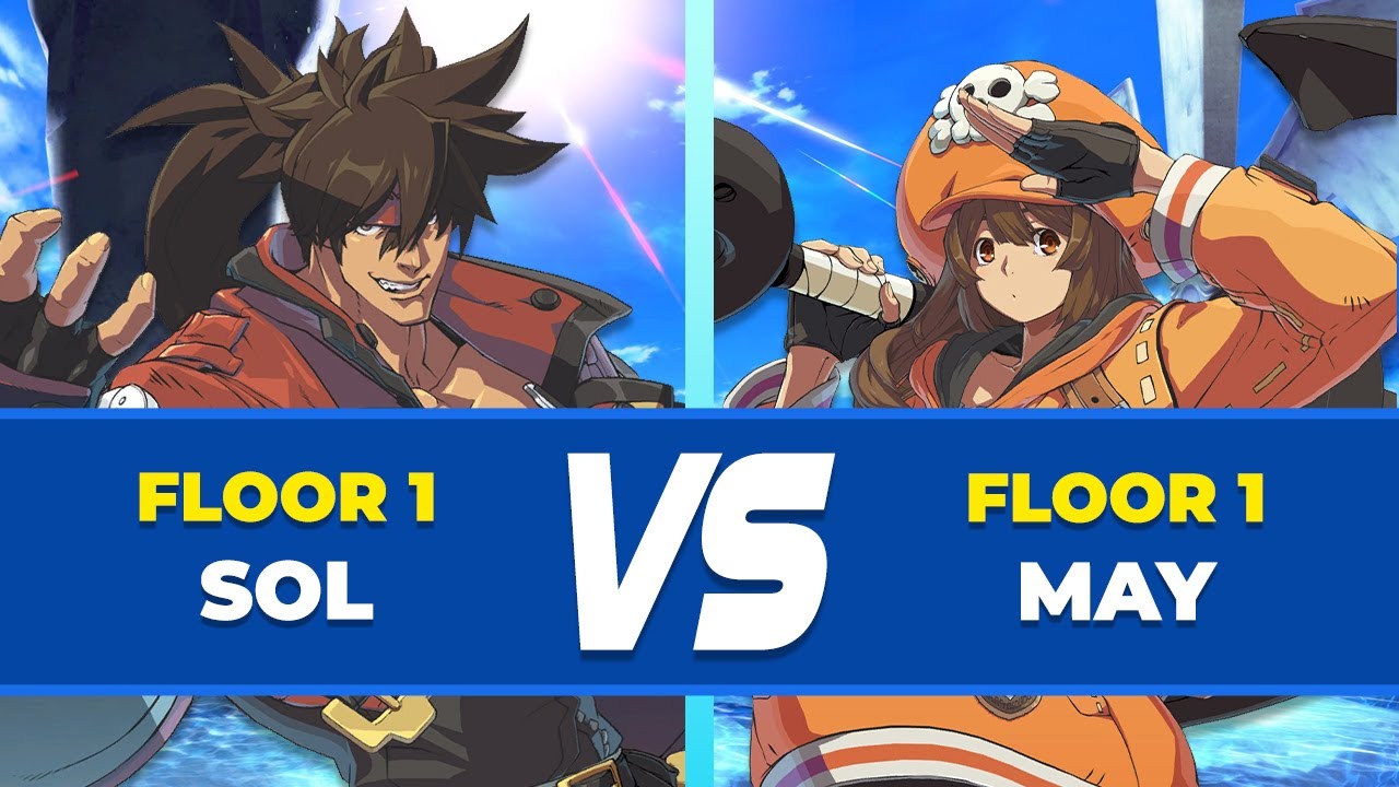 GGST Floor 1 ▶ Sol vs May . Low Level Gameplay