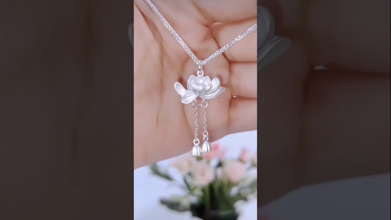 new silver chain with pendant for girls #shorts #viralshorts #silver #jewellery