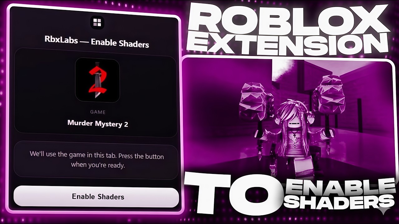 *NEW EXTENSION* How To Get ROBLOX SHADERS in Murder Mystery 2 (No Lag) | Full GUIDE