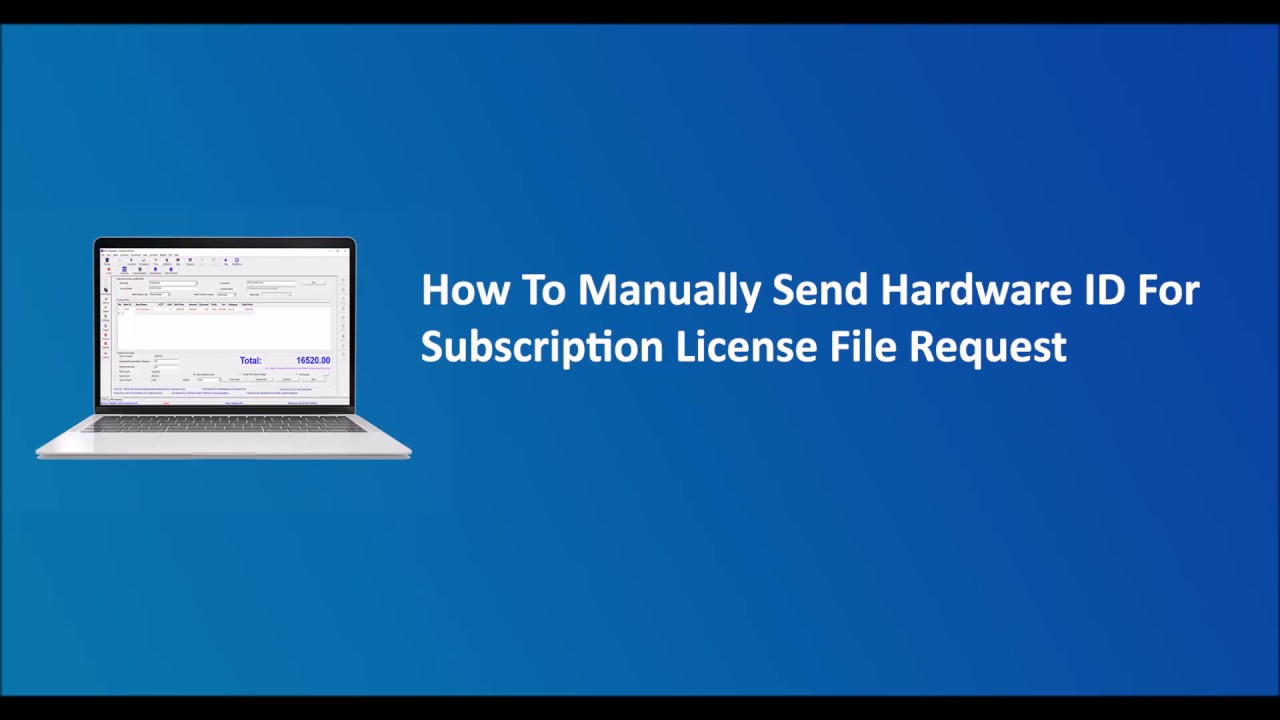 How To Manually Send Hardware ID For Subscription License File And Receive The File