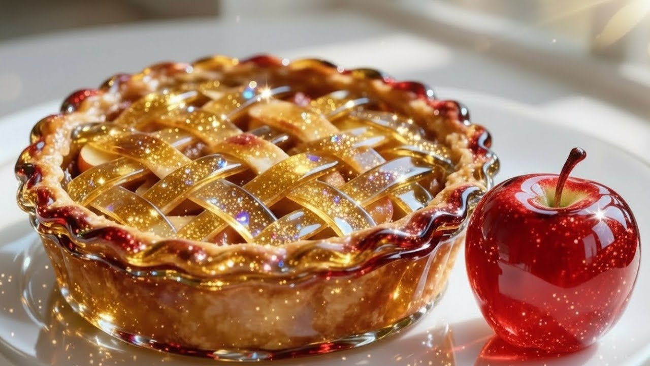 Making a Transparent Glass Apple Pie 🍎✨ | Satisfying ASMR Cooking