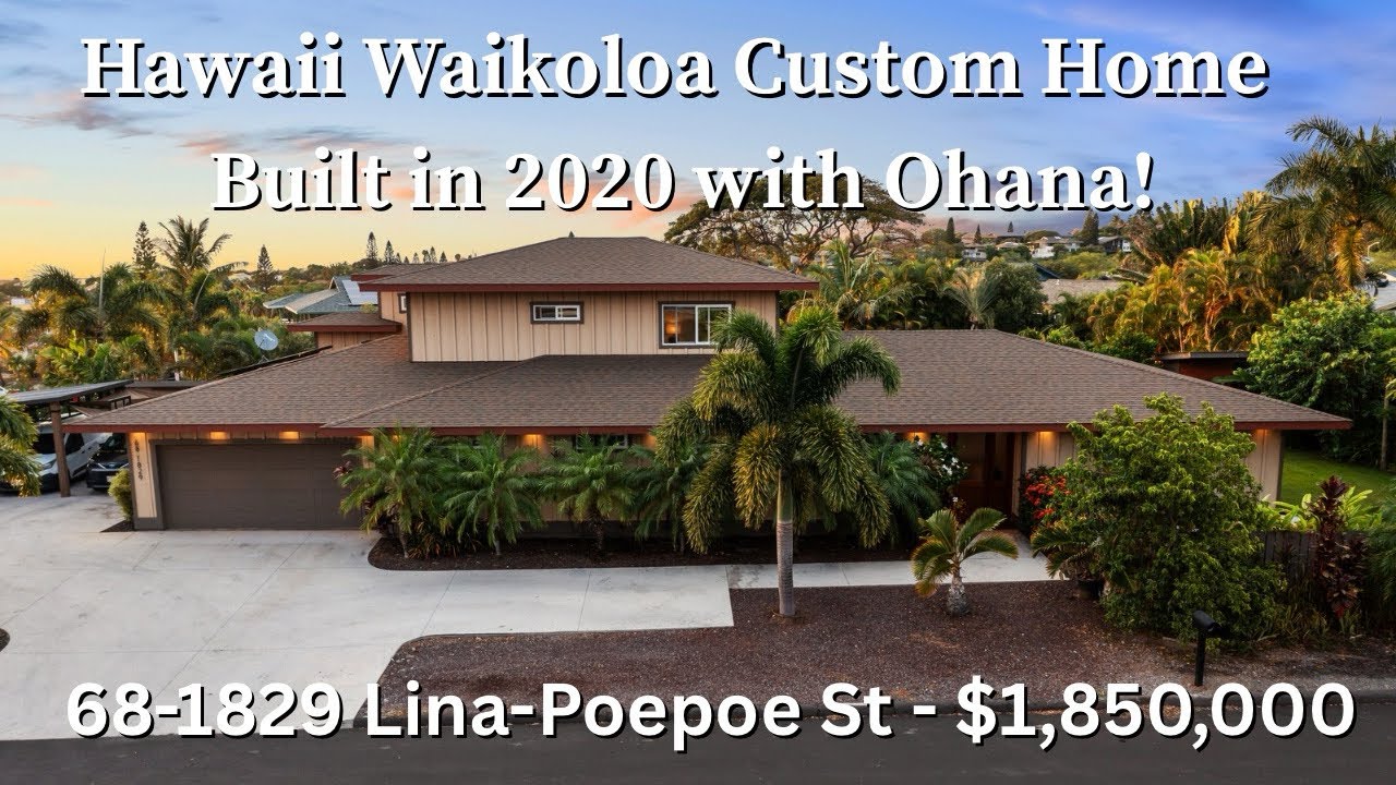 Hawaii Waikoloa Custom Home with Ohana Tour - Hawaii Luxury Real Estate