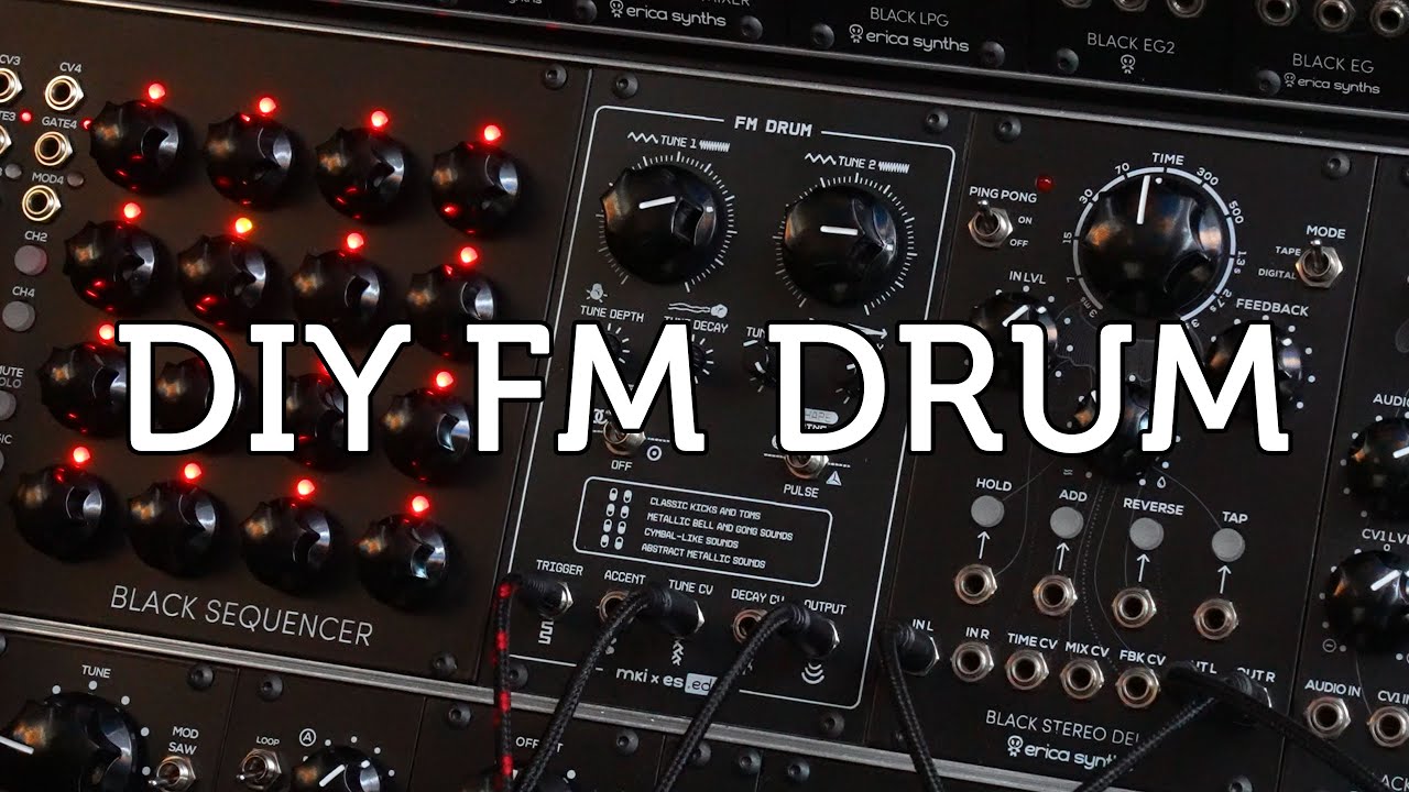 Erica Synths x mki DIY FM DRUM sound demo