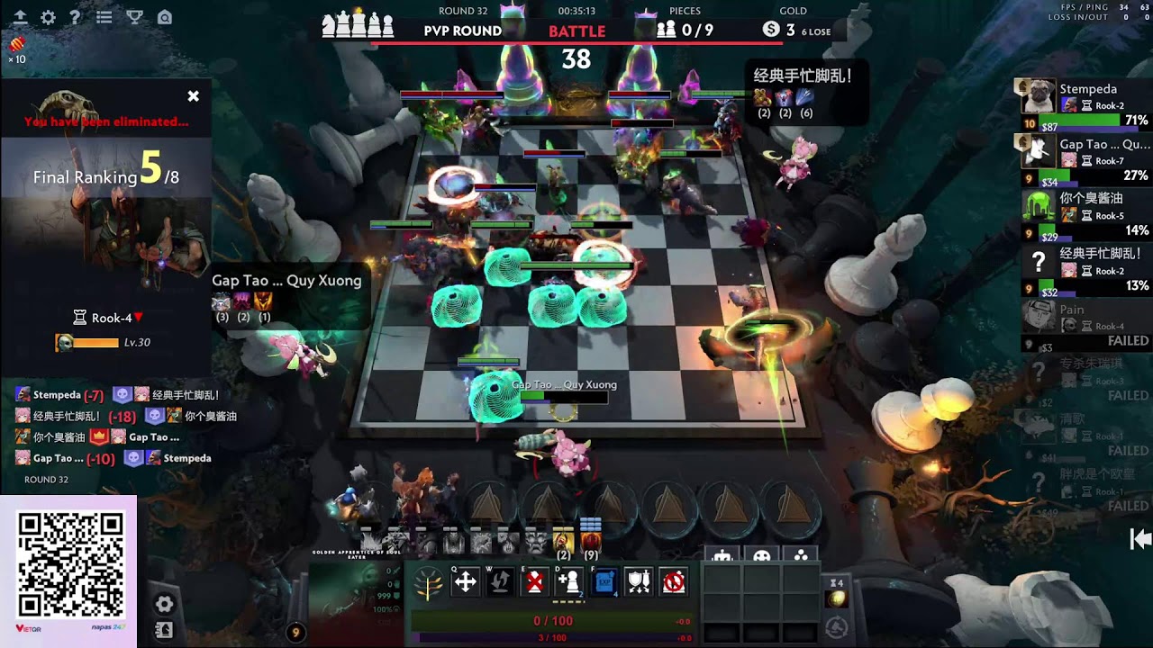 Pain Dota2 autochess