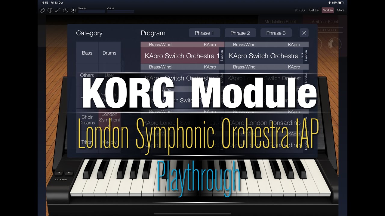 Korg Module - London Symphonic Orchestra Demo