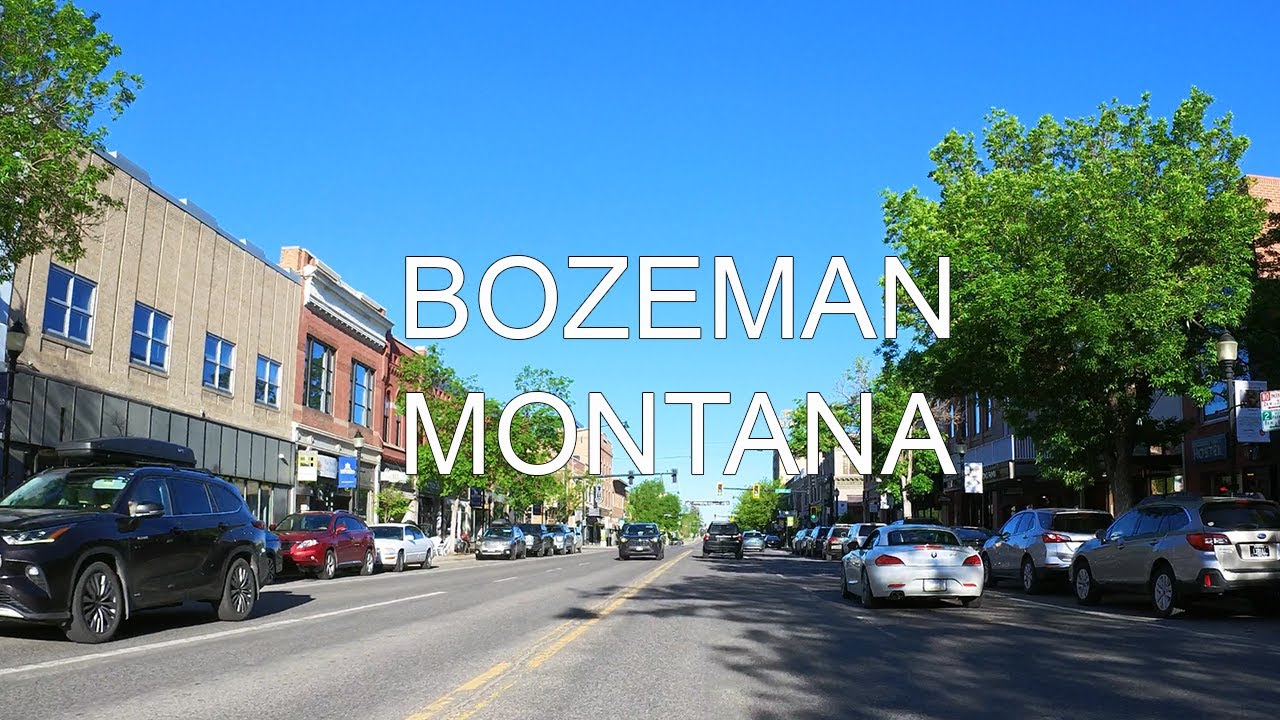 Driving through Bozeman Montana