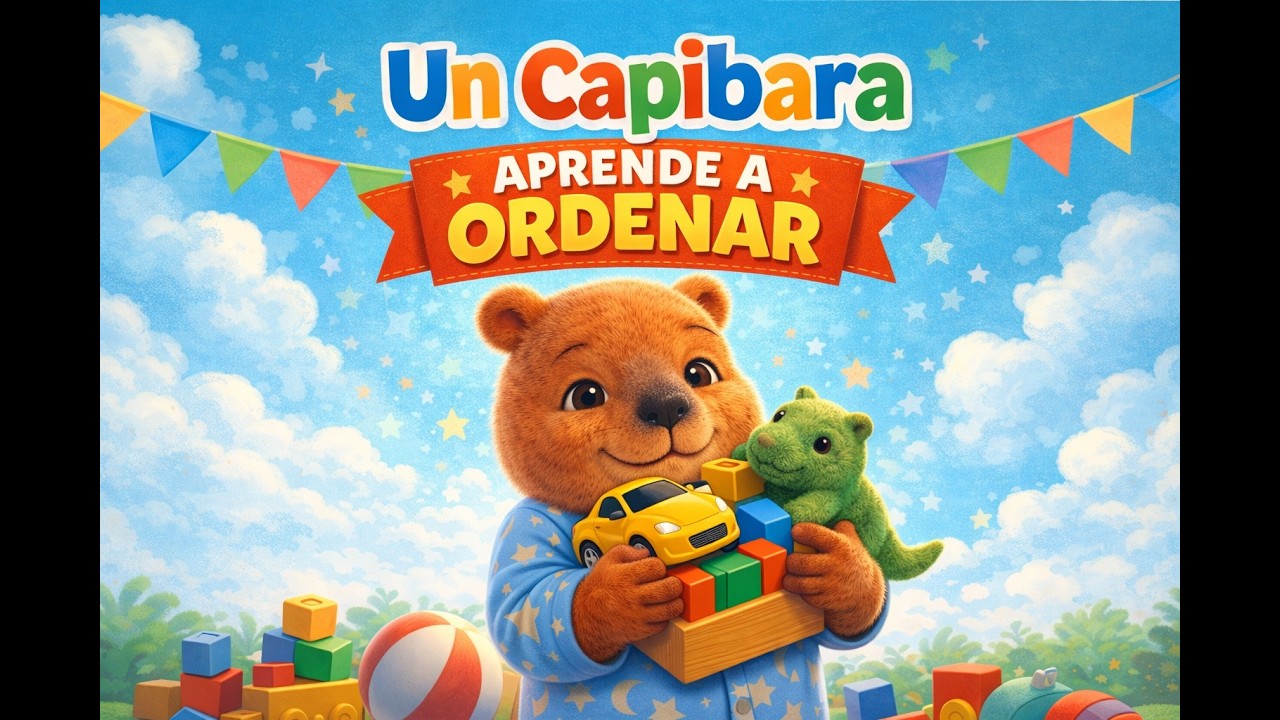 Un capibara aprende a ordenar🧸✨ | Cuento infantil | Cuentos para niños y con moraleja en español ✨