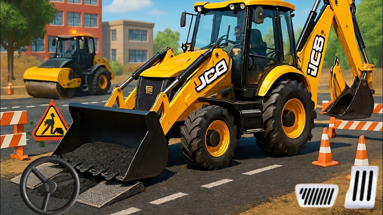 Jcb game Road  Construction | Simulator 3D- Android Gameplay 