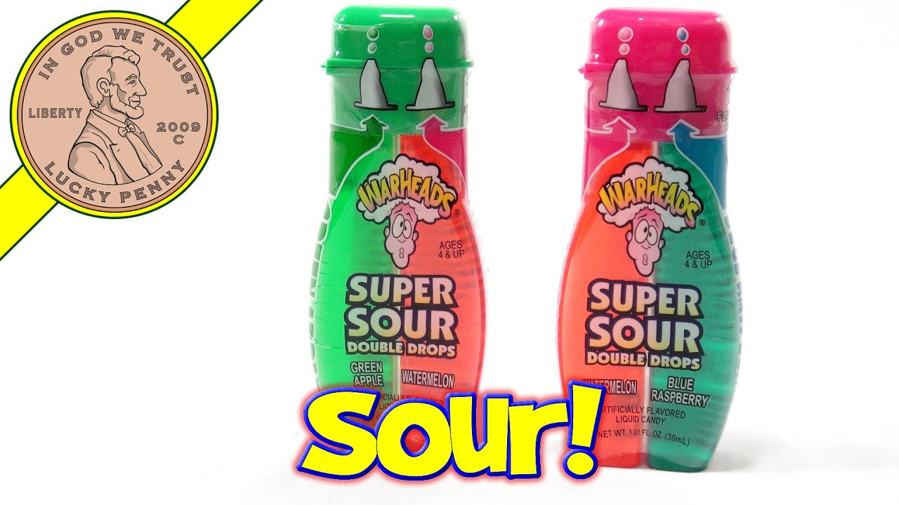 War Heads Super Sour Double Drops Green Apple & Watermelon