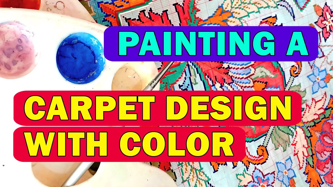 Video Tutorial on Carpet Design | Drawing and Coloring a Carpet Design