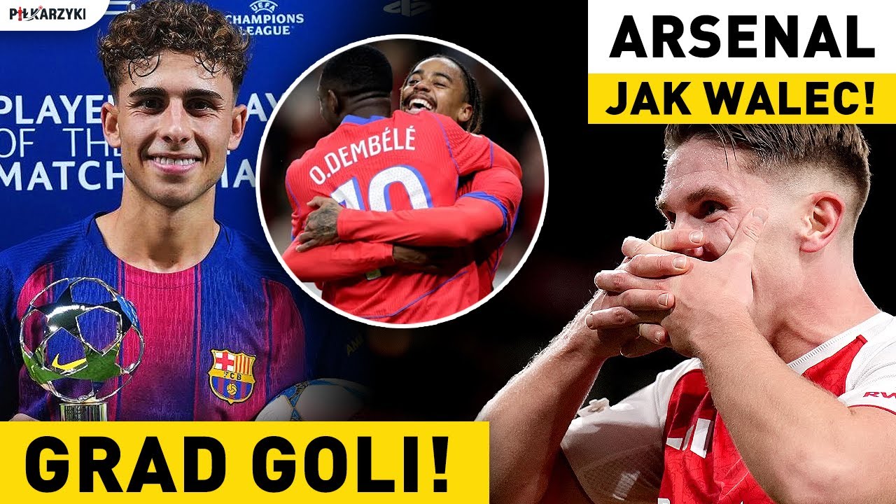 SĘDZIA uratował BARCĘ? ARSENAL PEWNIAKIEM LM? PSG kasuje BAYER! GRAD GOLI przez RĘCZNIKI W BRAMKACH?