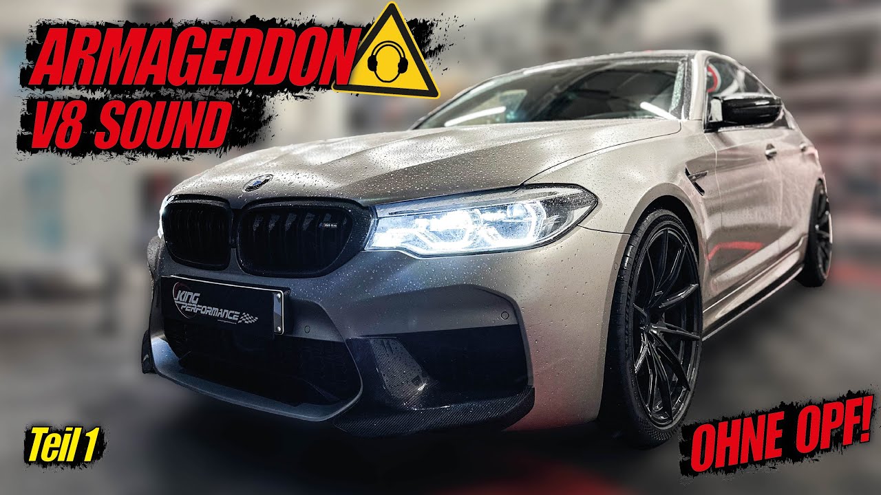 AKRAPOVIC EVOLUTION Titan Exhaust + 200 Cells Downpipes + 21 Zoll Rotatec passend für BMW M5 F90