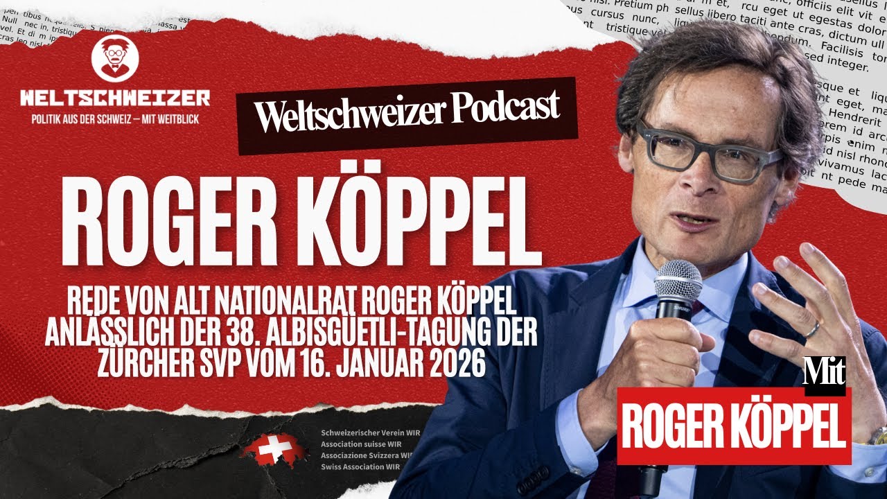 Roger Köppel Albisgüetli 2026 Nein zu einer kriegerischen EU!