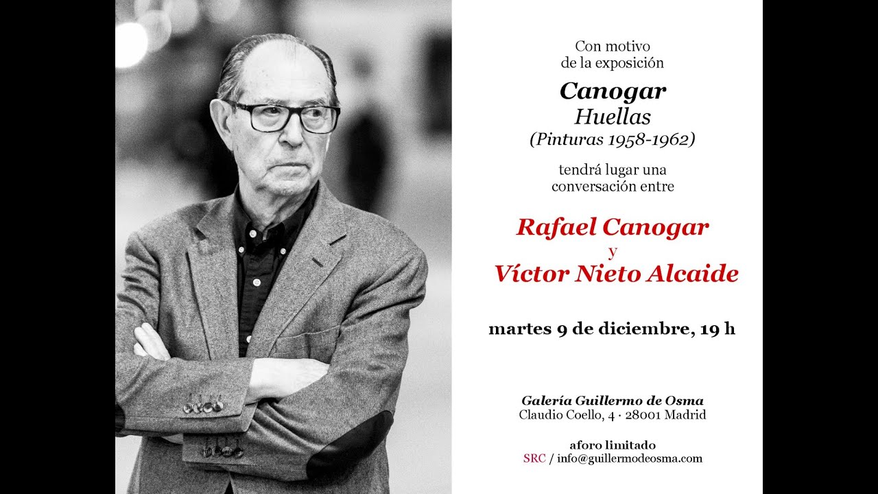 Conversación entre Rafael Canogar y Victor Nieto Alcaide con la ocasion de la exposicion