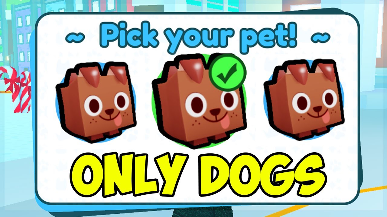 Beating Roblox Pet Simulator X Using ONLY DOGS