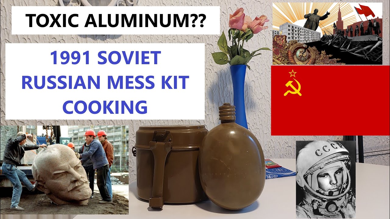 Cooking A Soviet Meal In A 1991 Russian (USSR) Mess Kit #ussr #sovietunion #messkit