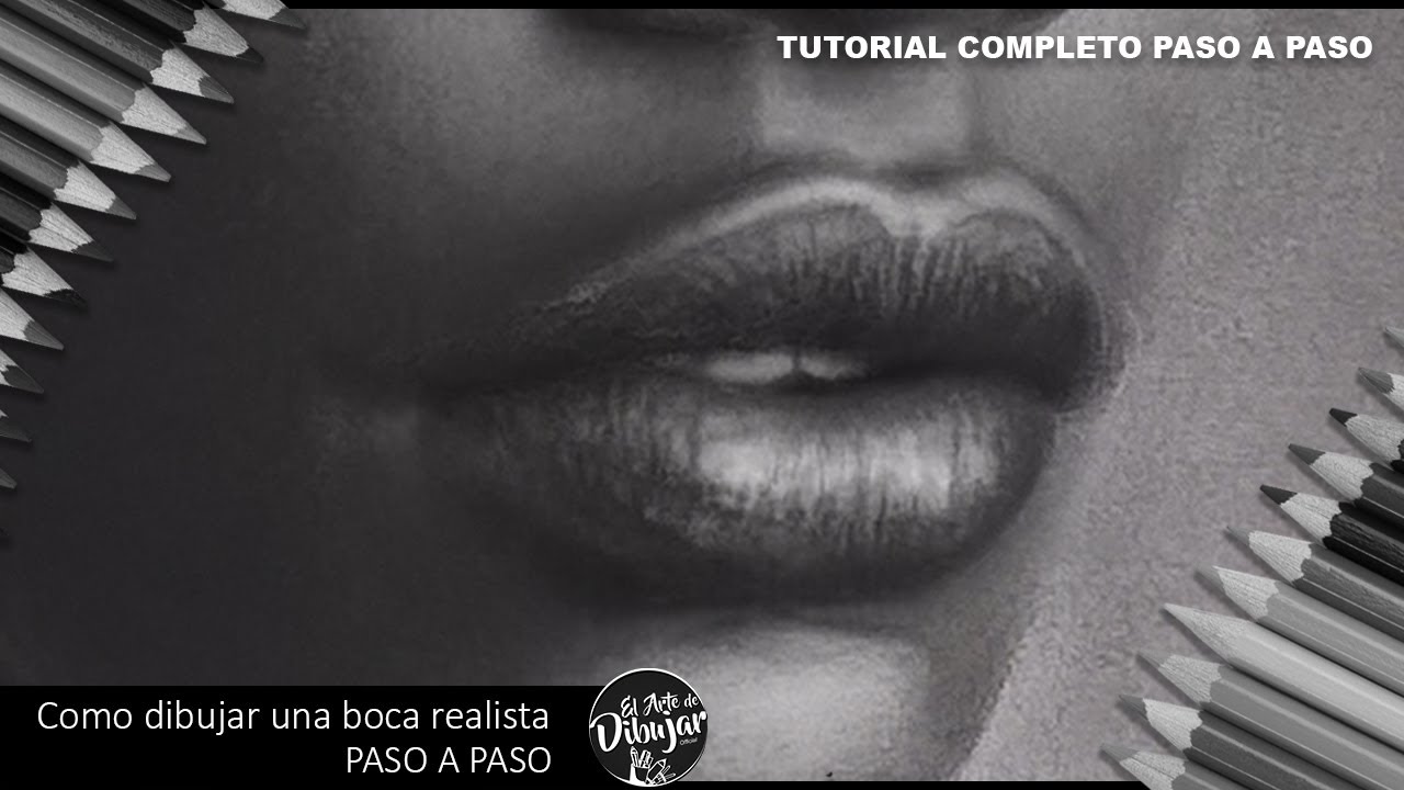 Como dibujar una boca realista a lapiz paso a paso I How to draw a realistic mouth to pencil s