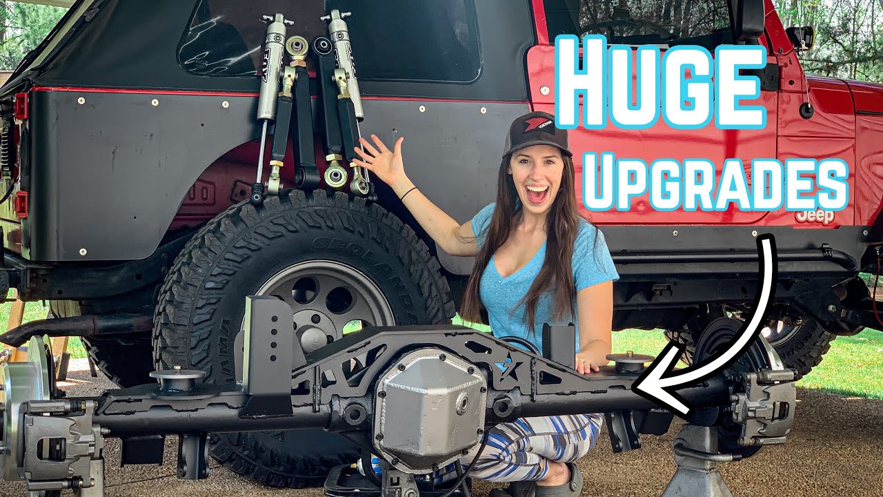 Installing a JK Dana 44 Rear Axle Into My Jeep Wrangler LJ!