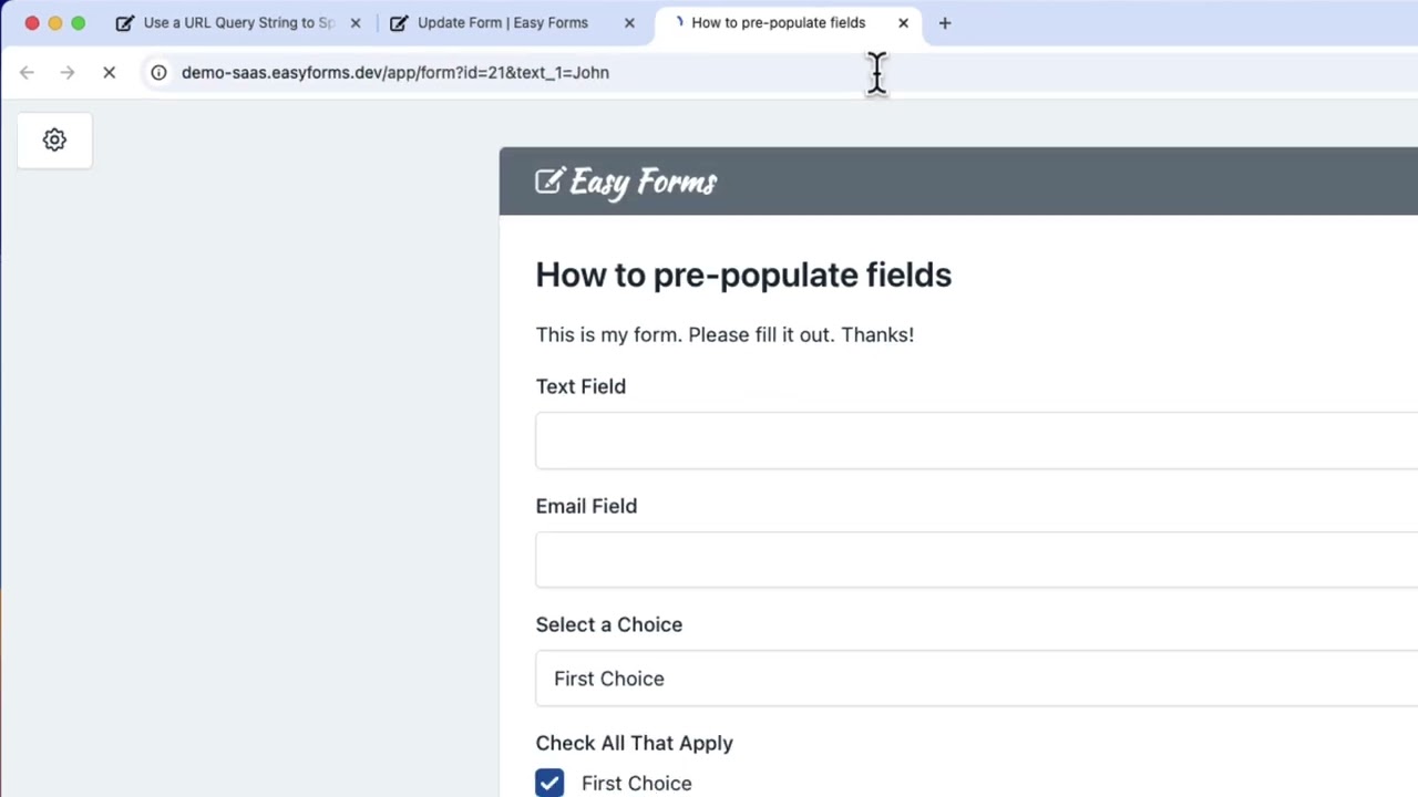 How to Auto-Populate Form Fields in Easy Forms