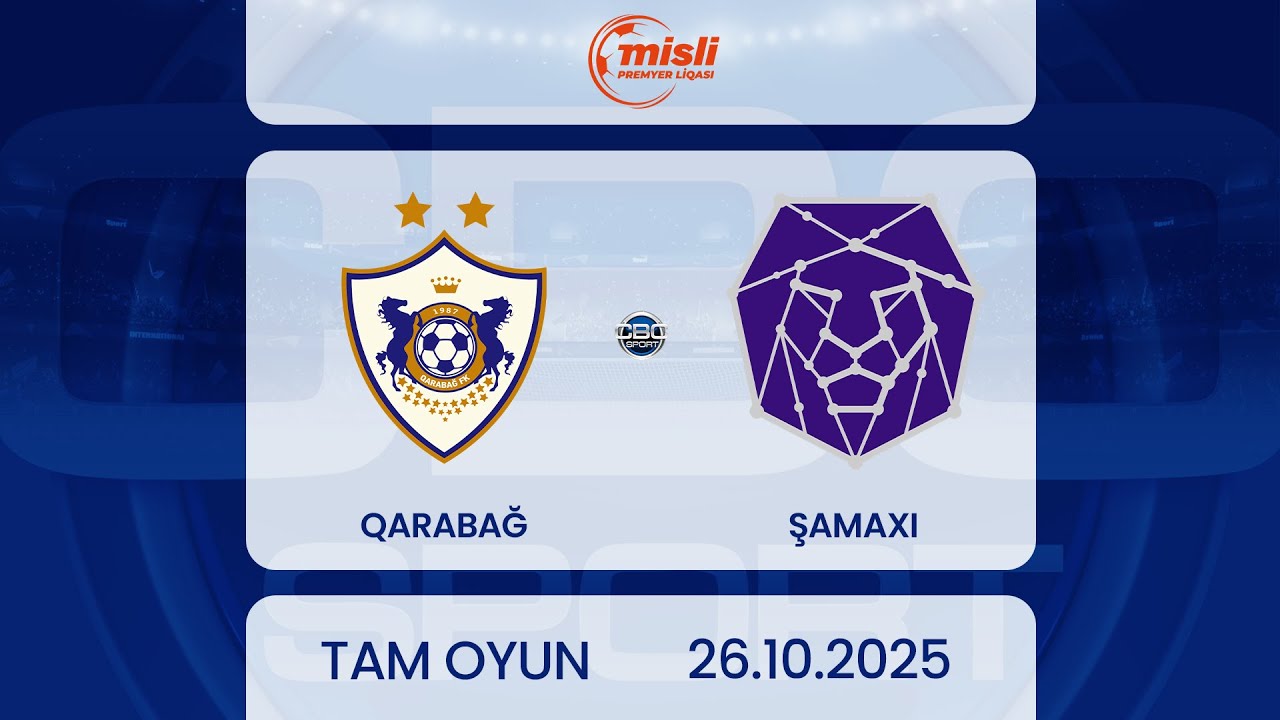 Qarabağ - Şamaxı | Misli Premyer Liqası, 9-cu tur | TAM OYUN