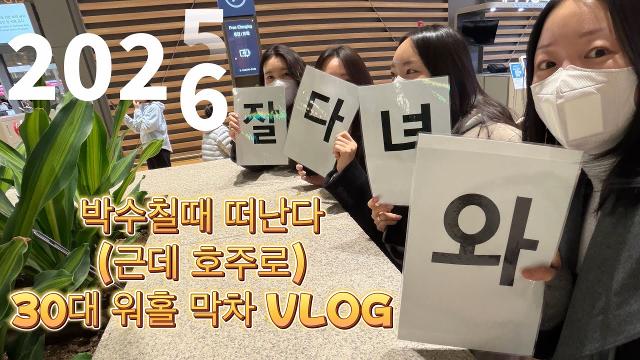캐리어는 안쌌지만 송별회는 가야지 (송별회 무한루프) 30대 워홀 막차 브이로그