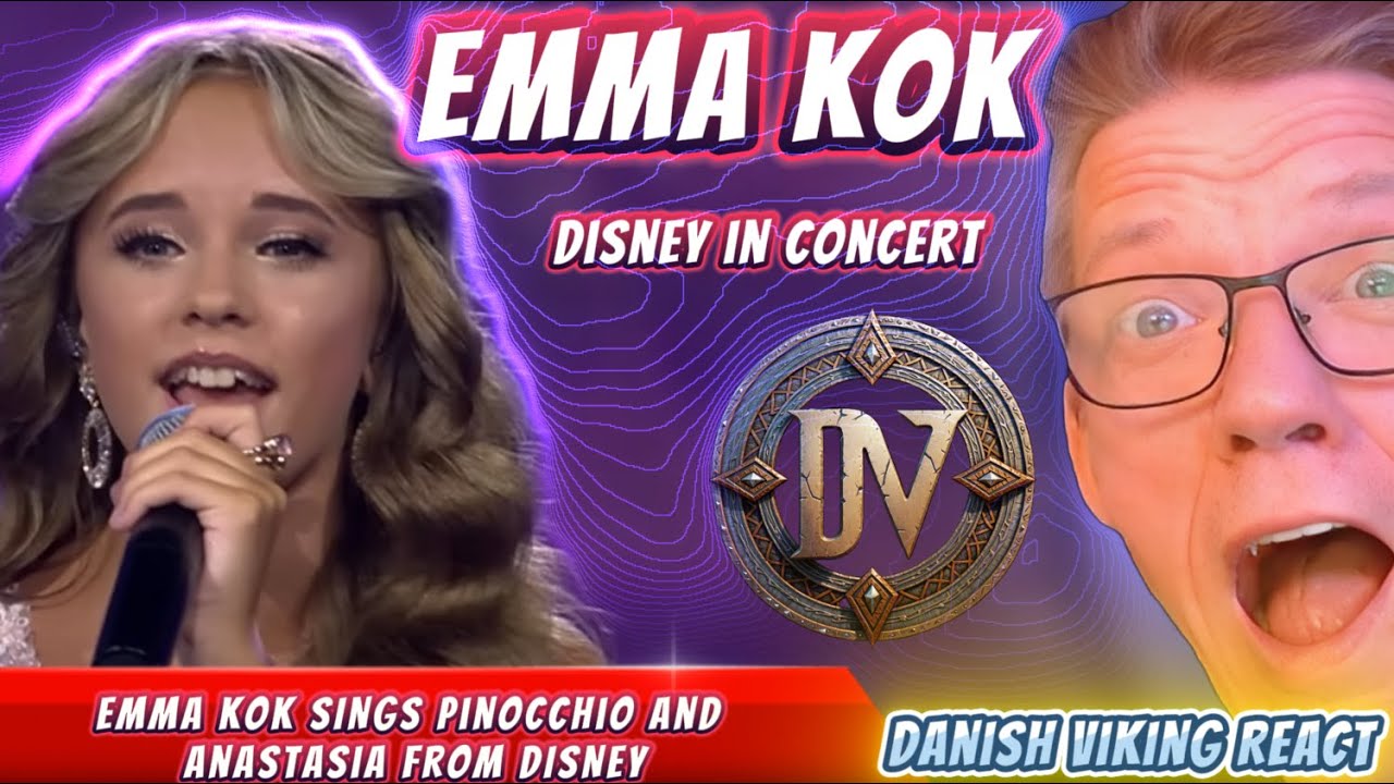 Emma Kok Reaction to Disney in Concert met  #reaction #emma #musicreactions #danishviking #music