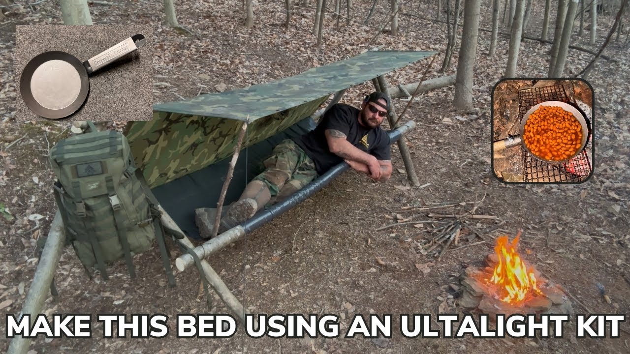 Solo Overnight Building a Raised Bed Using a Simple Ultralight Kit