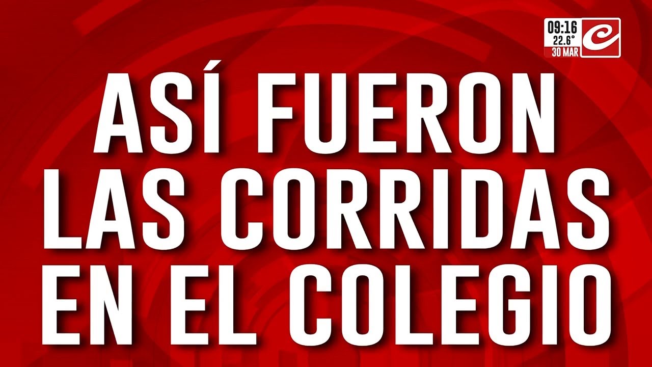 Disparos y muerte en un colegio: as&iacute; escapaban los estudiantes de la terrible balacera